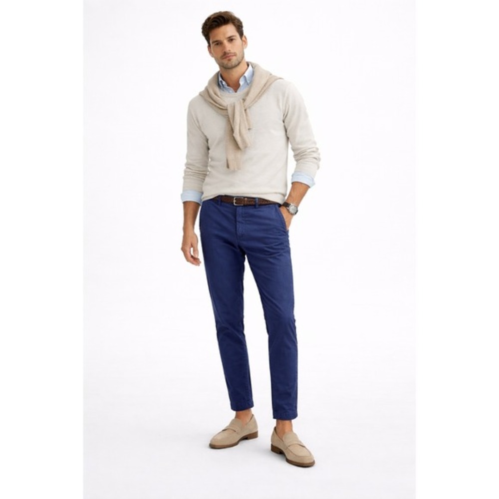Massimo Dutti Casual Fit Trousers‎ Men 32 Blue